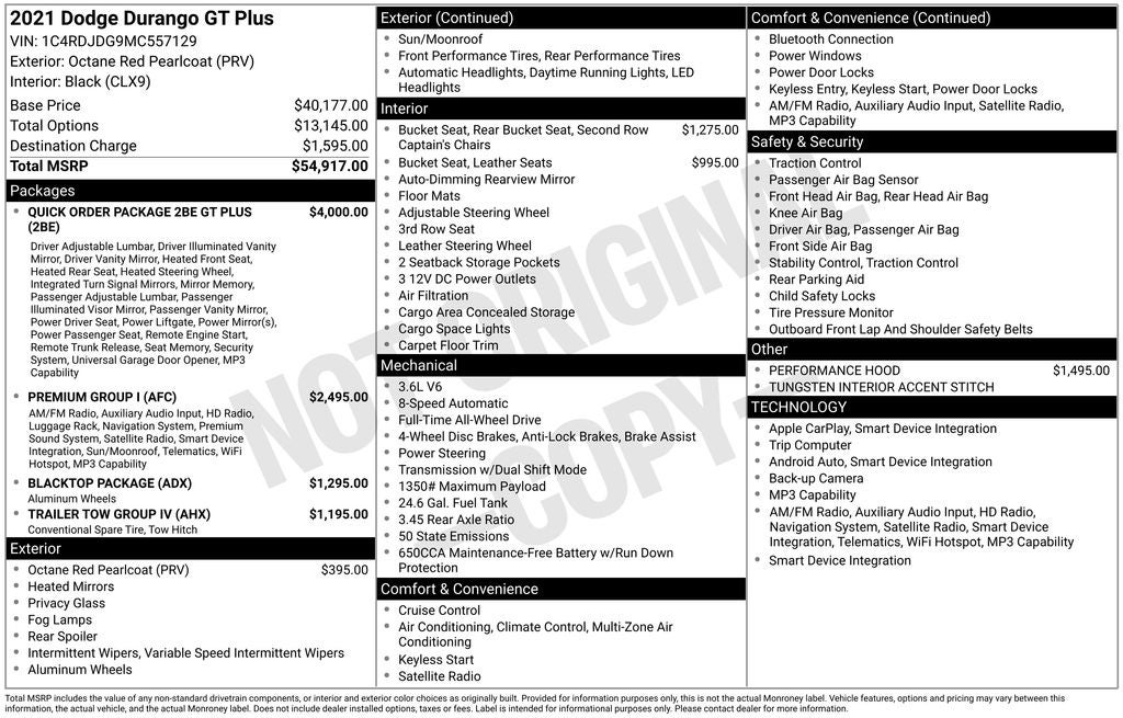 2021 Dodge Durango GT Plus