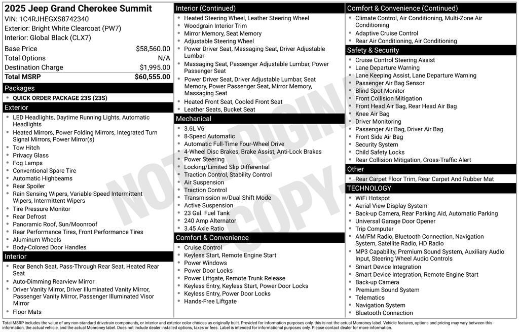 2025 Jeep Grand Cherokee Summit