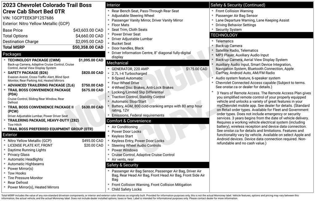 2023 Chevrolet Colorado Trail Boss