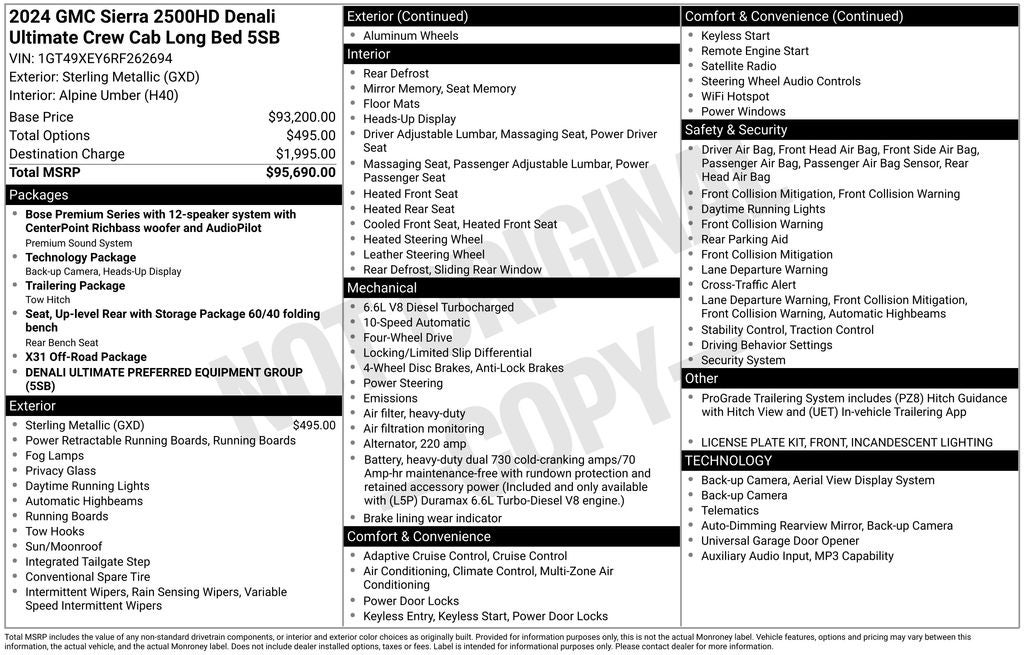 2024 GMC Sierra 2500HD Denali Ultimate