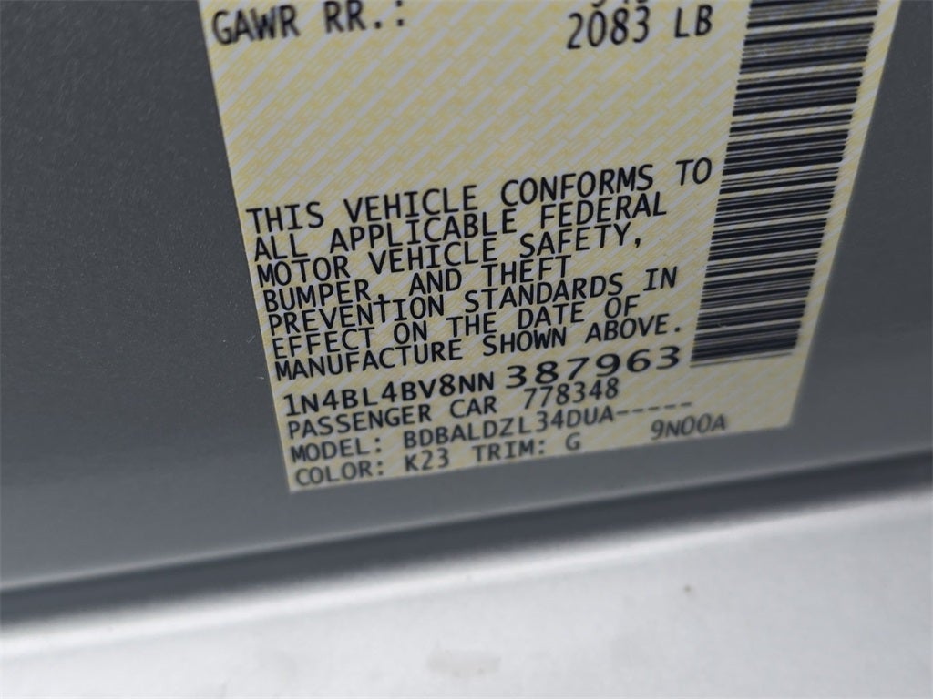 2022 Nissan Altima 2.5 S