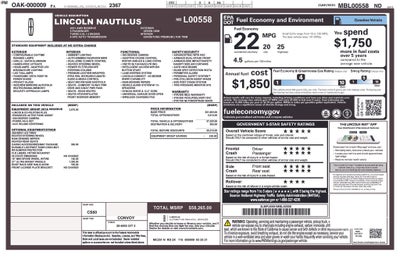 2021 Lincoln Nautilus Reserve