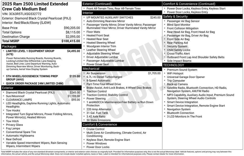 2025 RAM 2500 Limited