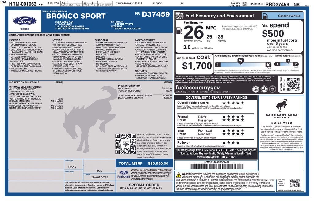 2023 Ford Bronco Sport Base