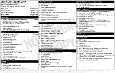 2021 GMC Terrain SLE