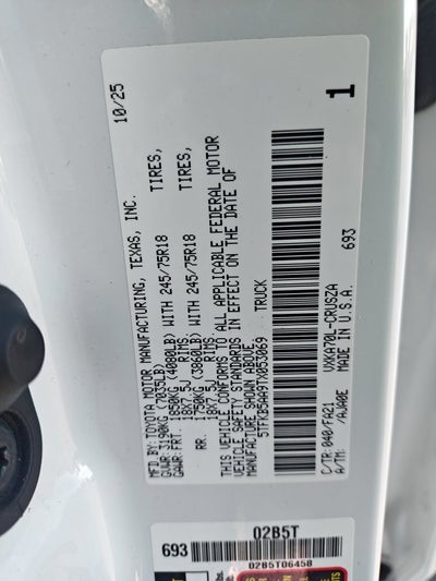 2026 Toyota Tundra SR