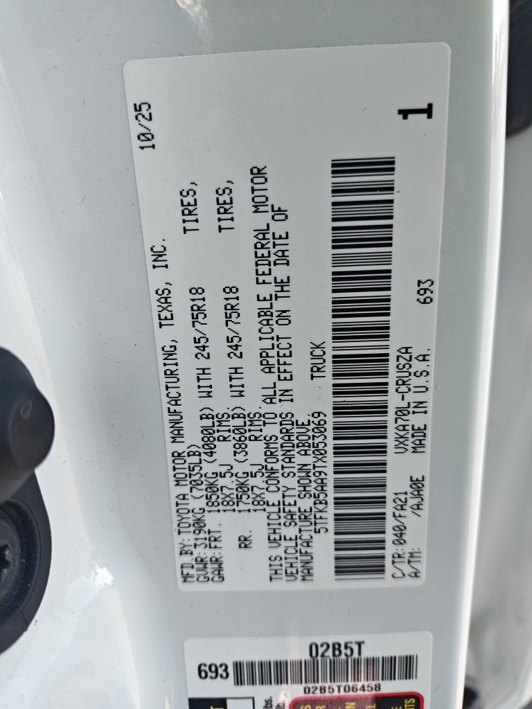2026 Toyota Tundra SR
