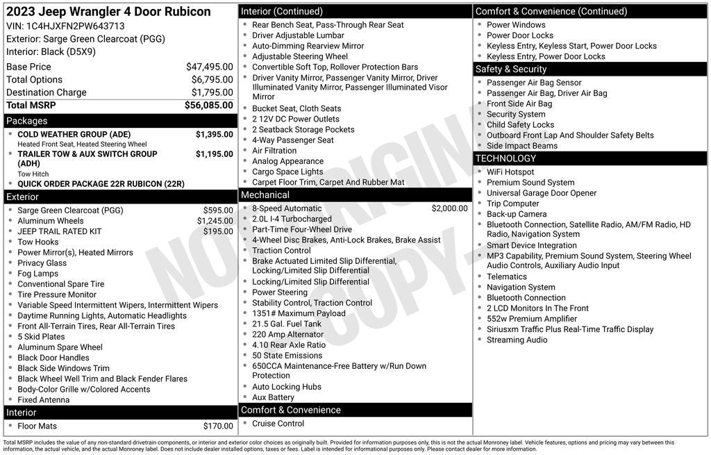 2023 Jeep Wrangler Rubicon