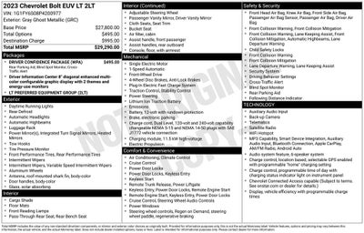 2023 Chevrolet Bolt EUV LT
