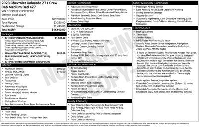 2023 Chevrolet Colorado Z71