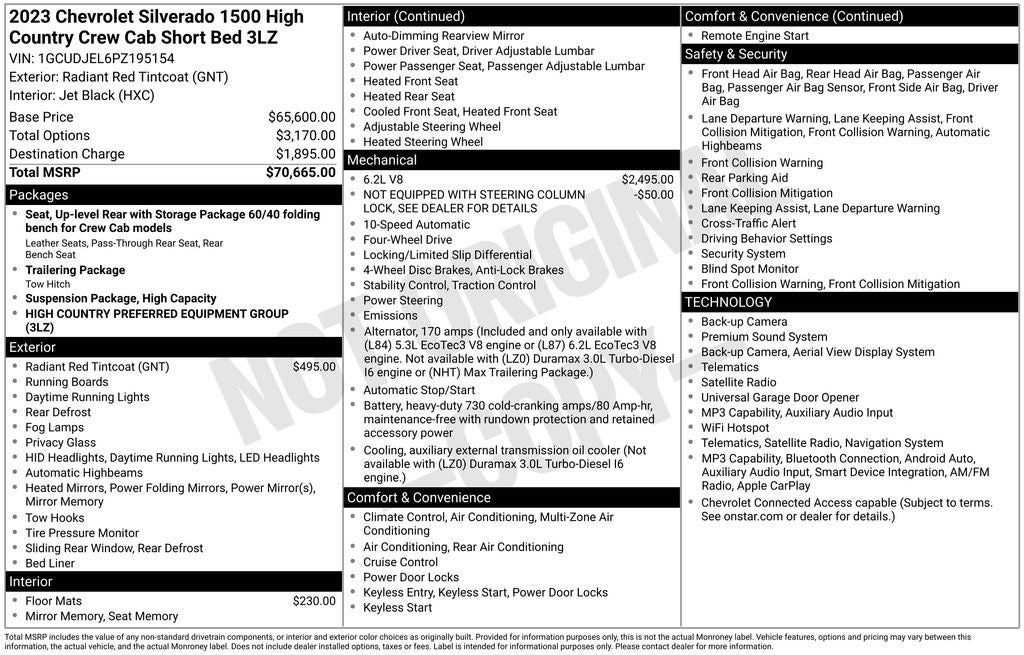 2023 Chevrolet Silverado 1500 High Country