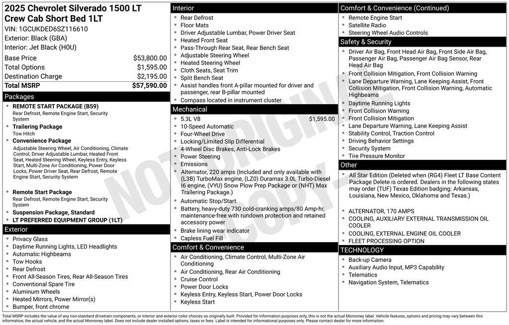 2025 Chevrolet Silverado 1500 LT LT1