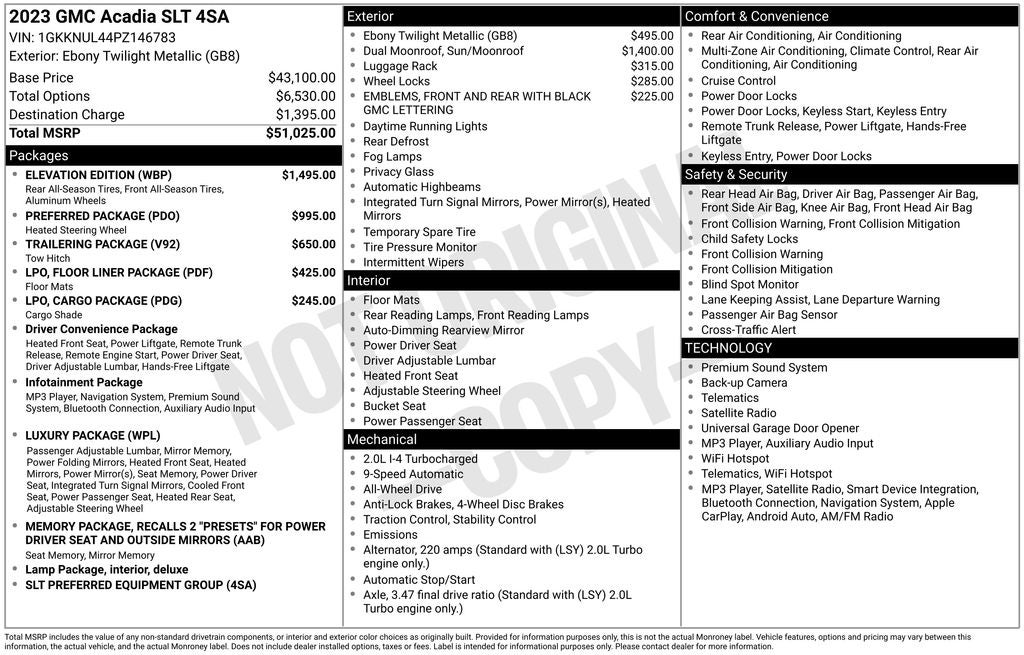 2023 GMC Acadia SLT