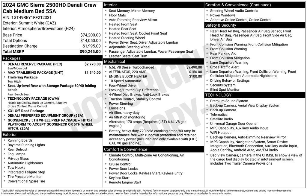 2024 GMC Sierra 2500HD Denali