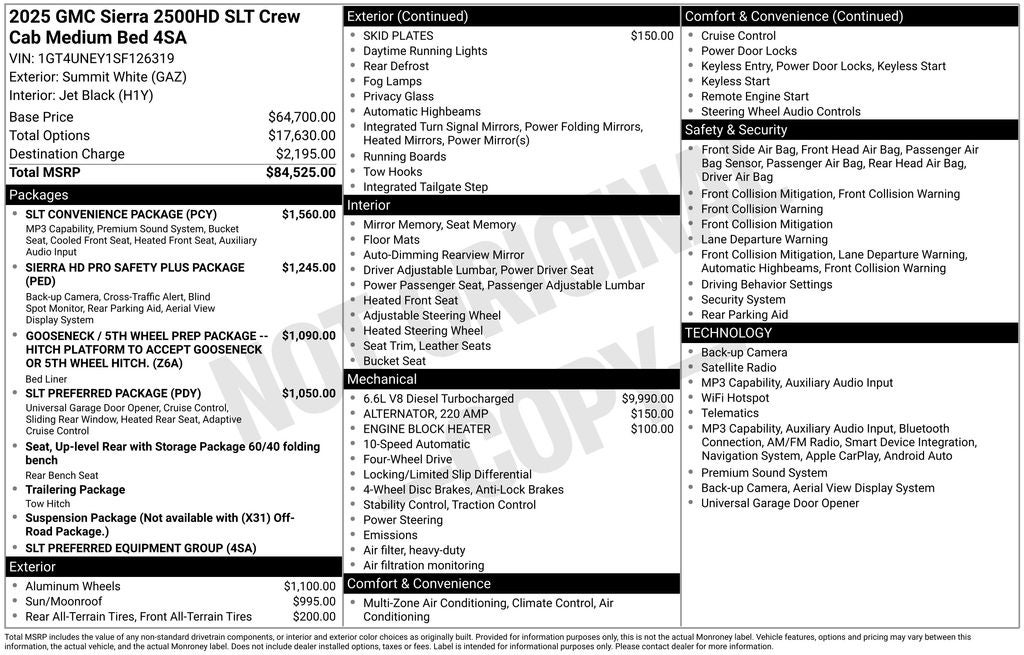 2025 GMC Sierra 2500HD SLT