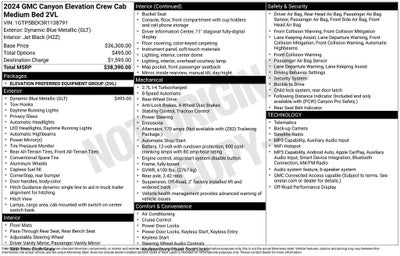 2024 GMC Canyon Elevation