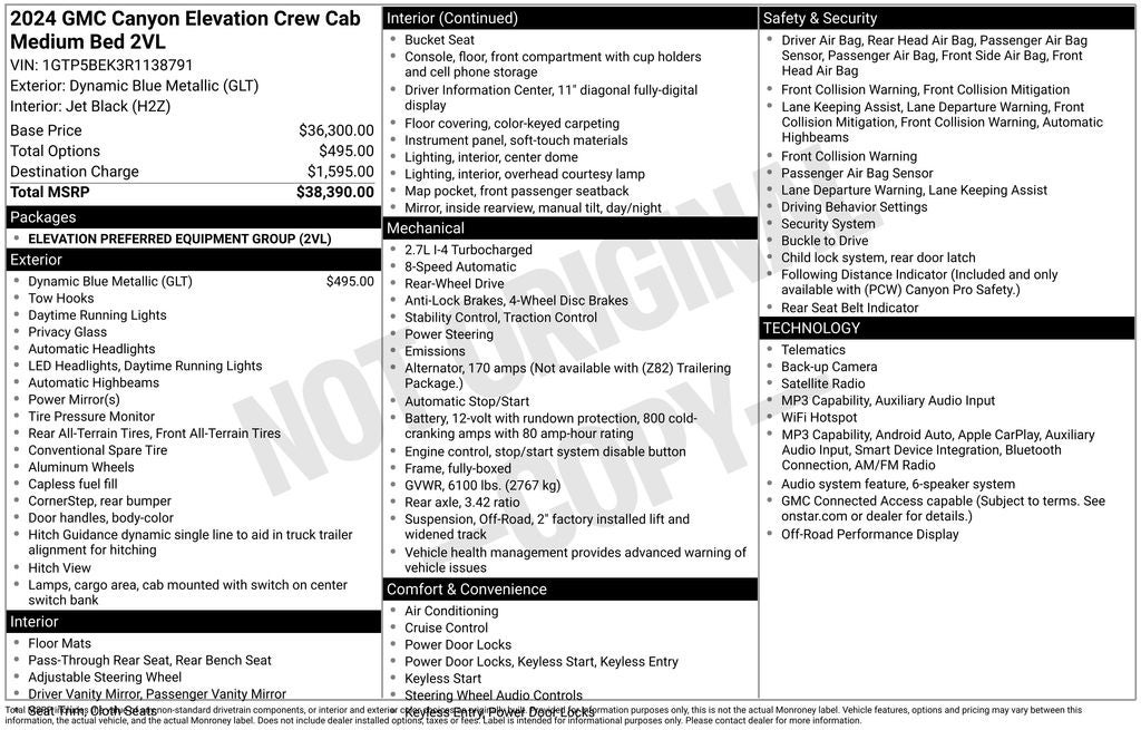 2024 GMC Canyon Elevation