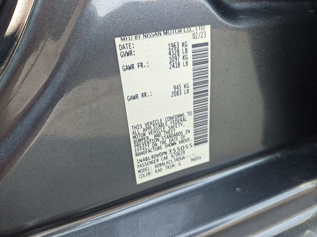 2023 Nissan Altima 2.5 SV