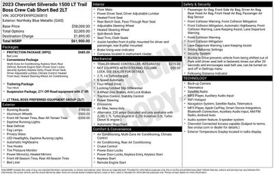 2023 Chevrolet Silverado 1500 LT Trail Boss