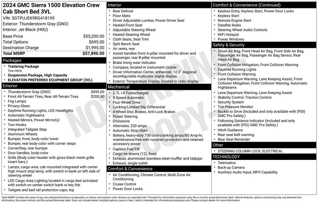 2024 GMC Sierra 1500 Elevation