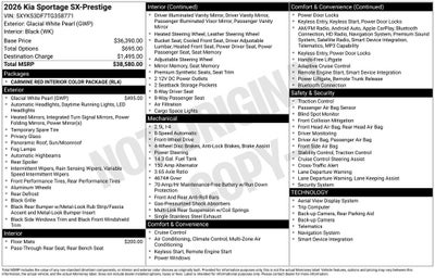 2026 Kia Sportage SX-Prestige