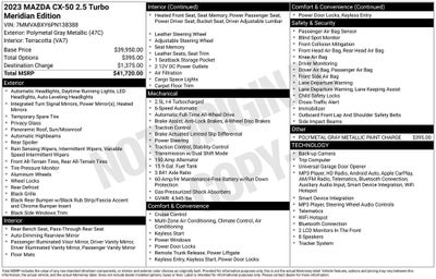 2023 Mazda Mazda CX-50 2.5 Turbo Meridian Edition