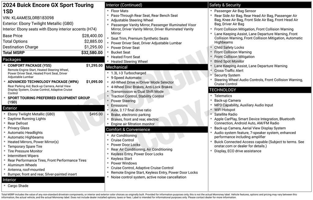 2024 Buick Encore GX Sport Touring
