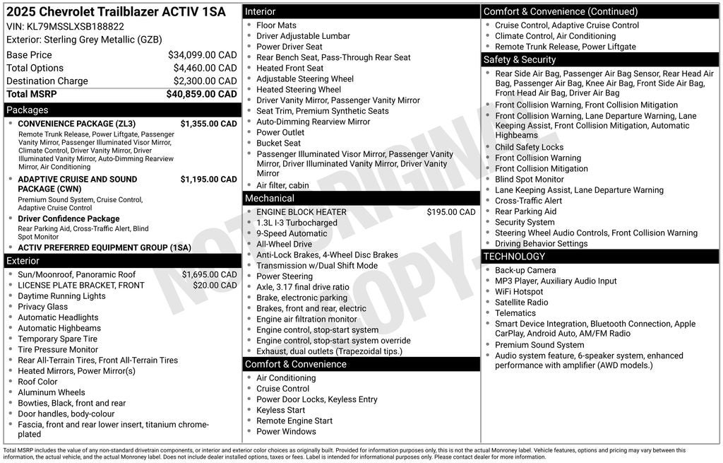2025 Chevrolet TrailBlazer ACTIV