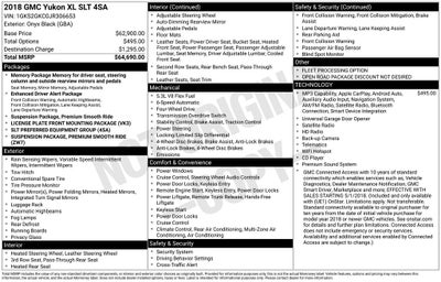 2018 GMC Yukon XL SLT