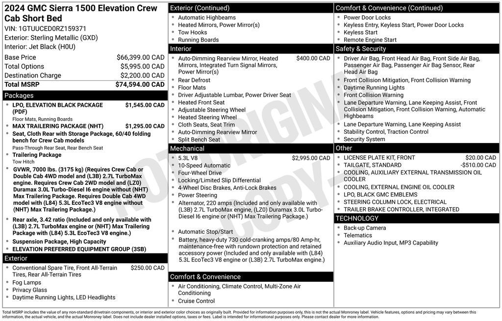 2024 GMC Sierra 1500 Elevation