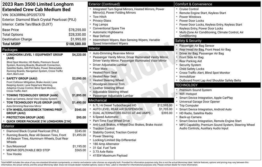 2023 RAM 3500 Limited Longhorn