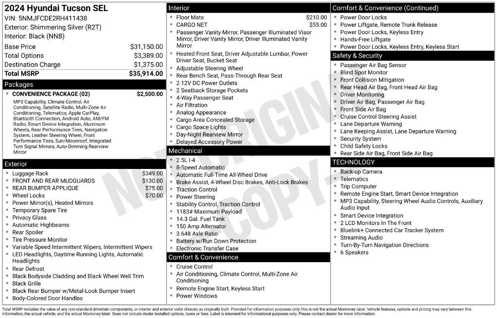 2024 Hyundai Tucson SEL