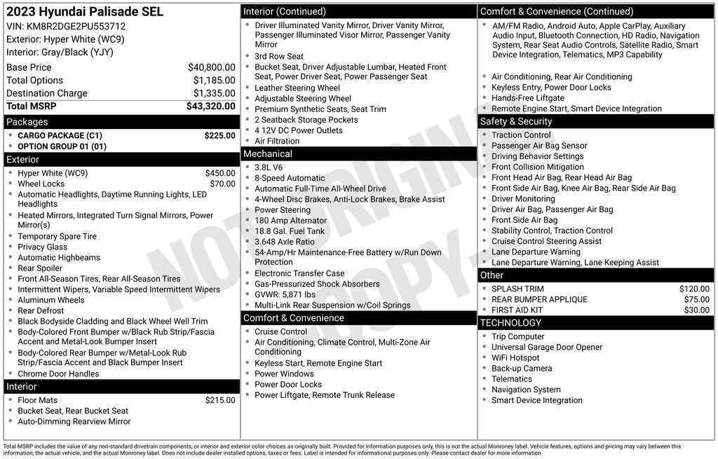 2023 Hyundai Palisade SEL