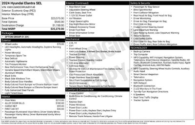 2024 Hyundai Elantra SEL