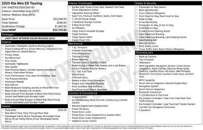 2025 Kia Niro EX Touring