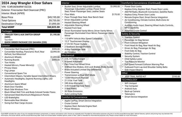 2024 Jeep Wrangler Sahara