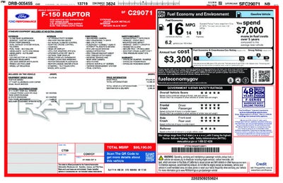 2025 Ford F-150 Raptor 802 A Package