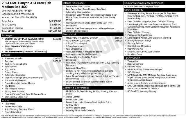 2024 GMC Canyon AT4