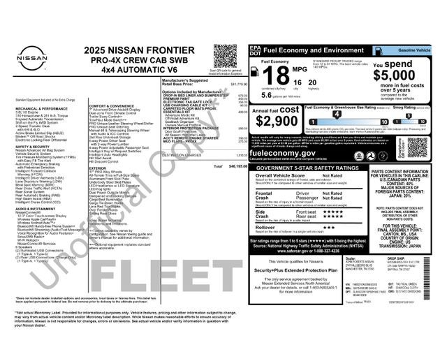 2025 Nissan Frontier PRO-4X