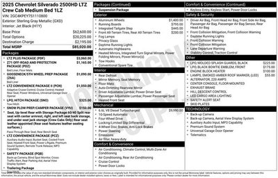2025 Chevrolet Silverado 2500HD LTZ