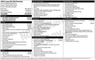 2024 Lexus RX 350 Premium