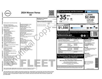 2024 Nissan Versa 1.6 SV