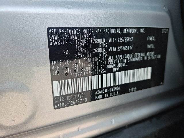 2021 Toyota RAV4 Hybrid XLE