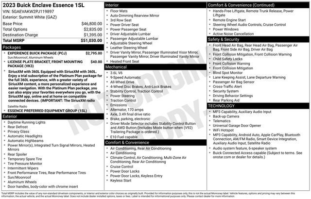 2023 Buick Enclave Essence