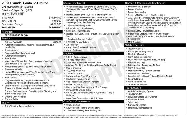 2023 Hyundai Santa Fe Limited