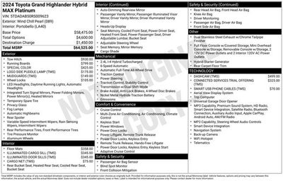 2024 Toyota Grand Highlander Hybrid MAX Platinum