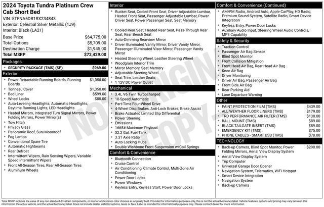 2024 Toyota Tundra Platinum