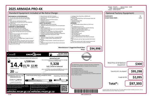 2025 Nissan Armada PRO-4X