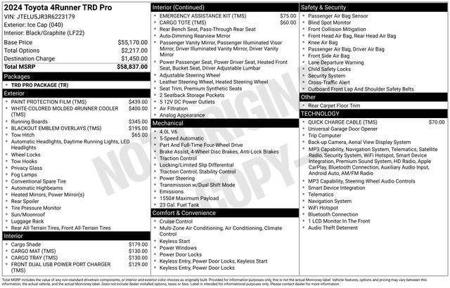 2024 Toyota 4Runner TRD Pro