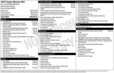 2025 Toyota 4Runner SR5